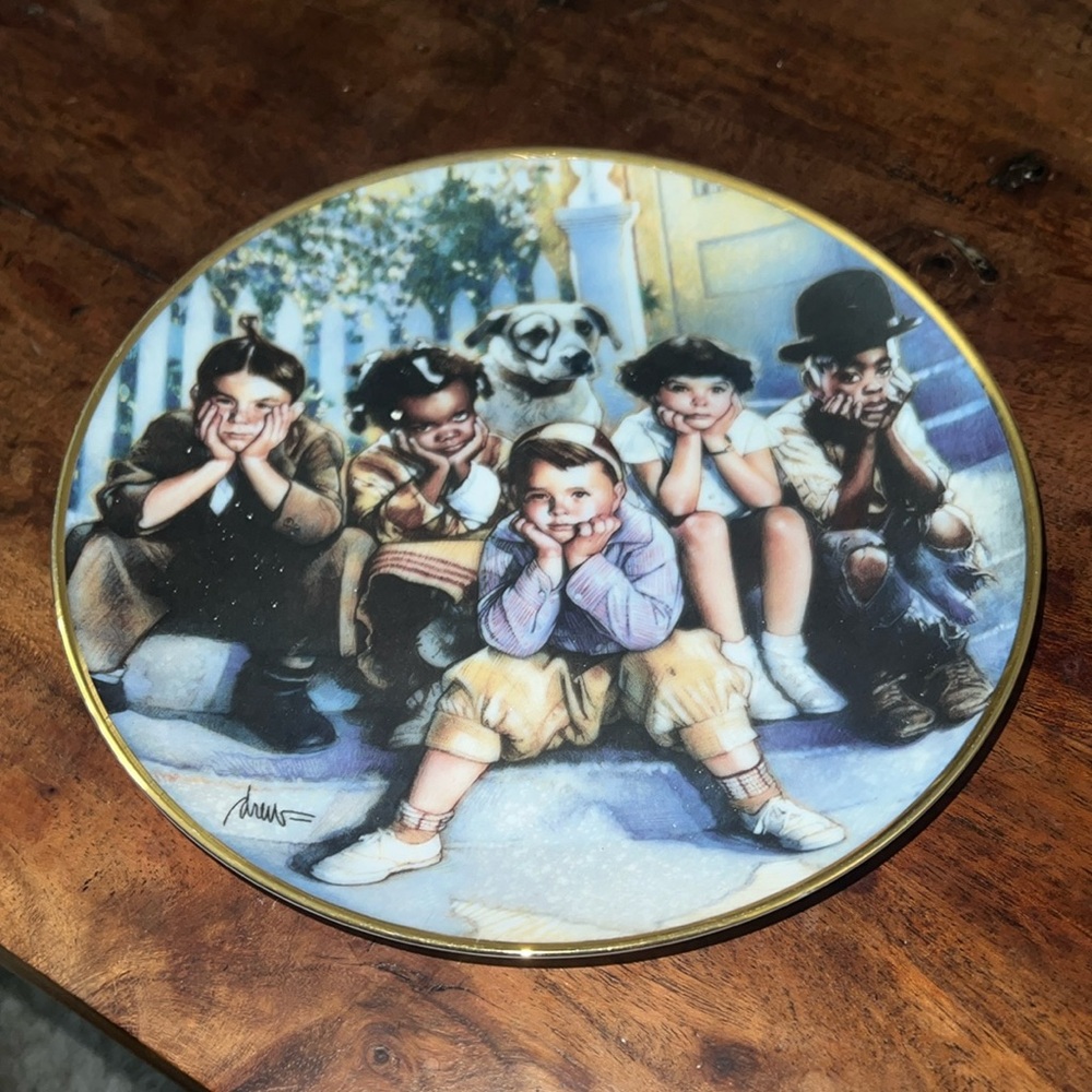 Collectible plate,The Little Rascals. Limited Edition numbered HK2389